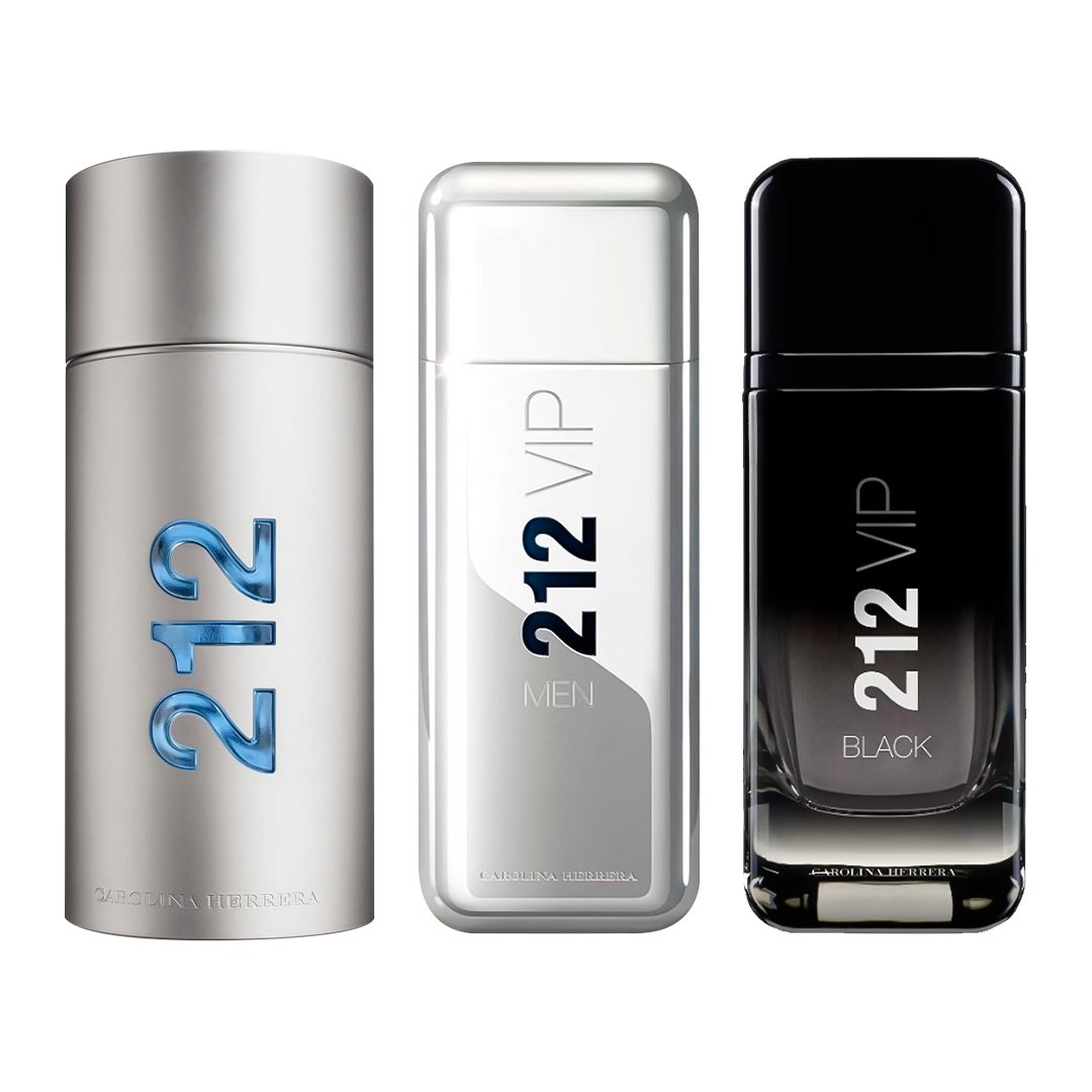 Parfum  212 VIP NYC, 212 MEN und 212 Black