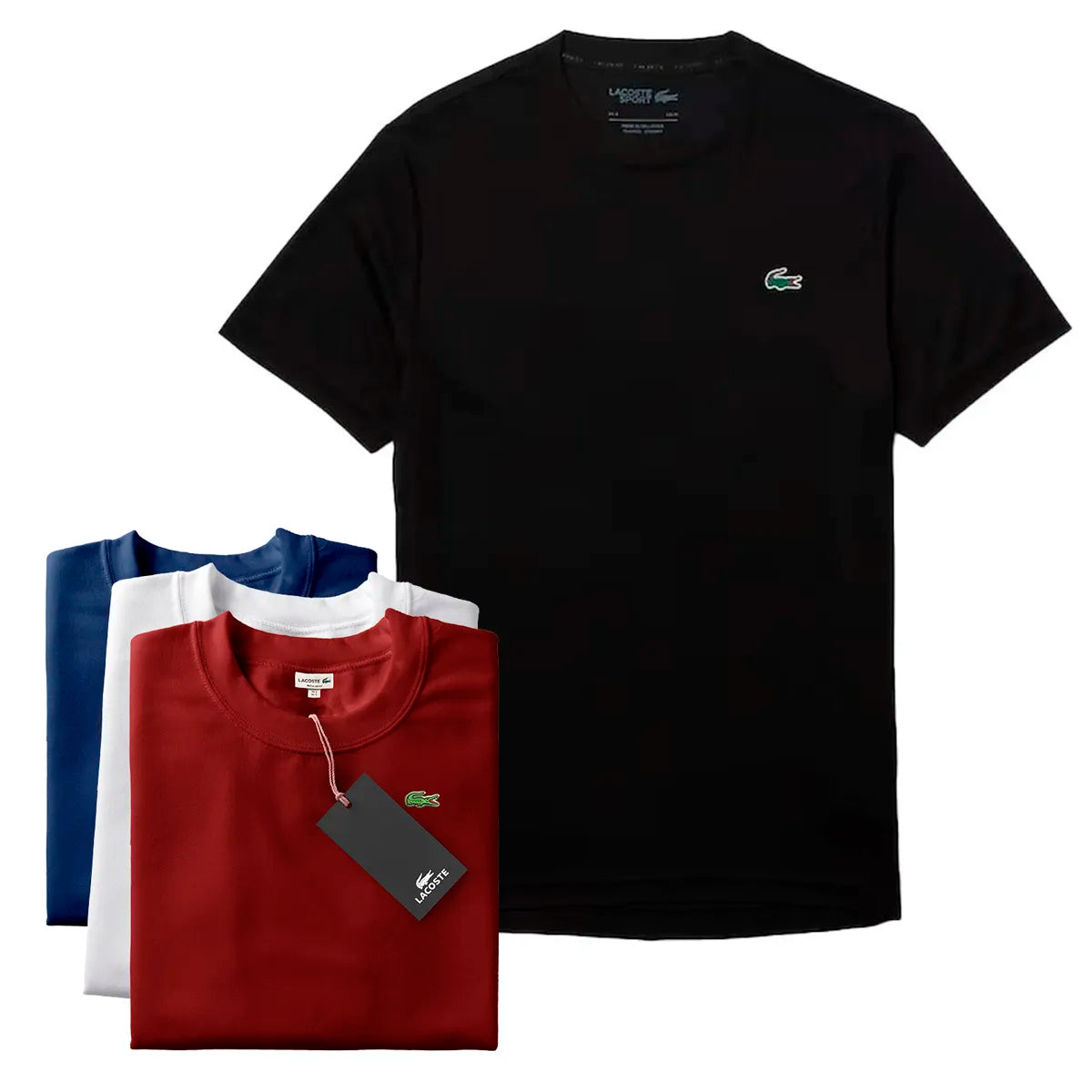 Kit 5 T-shirts Lасоѕtе Essential - Payez 3 et Obtenez 5 - DERNIÈRES UNITÉS